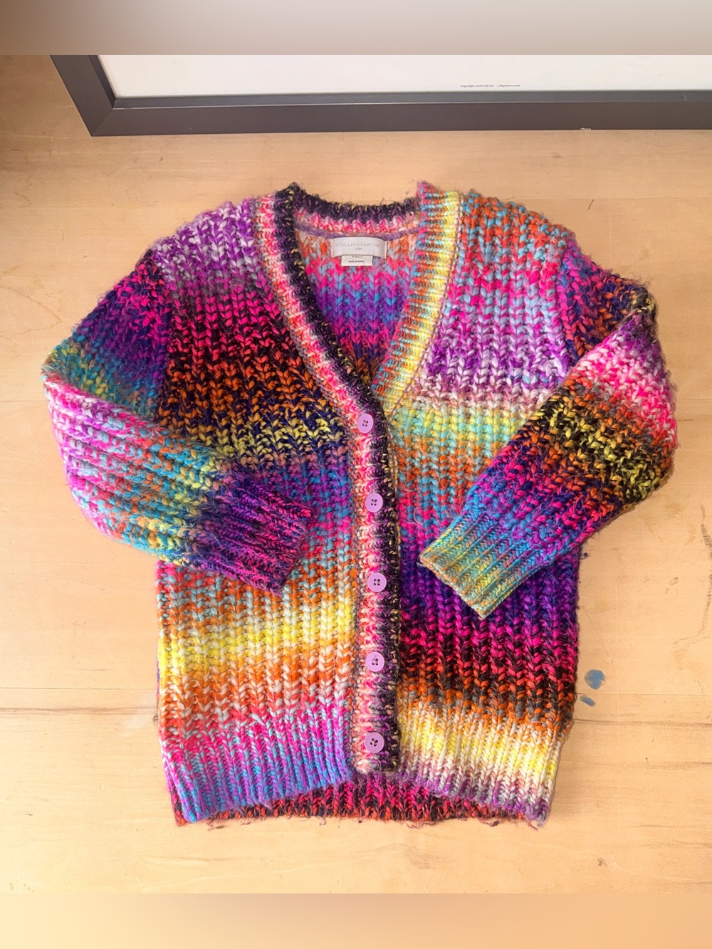 Stella McCartney Kids rainbow cardigan sweater